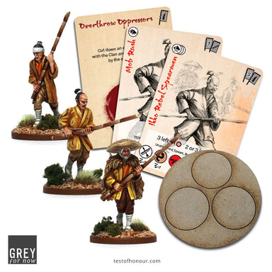 Test of Honour | Ikko Rebel Spearmen | 28mm Metal Small Box | North Star Games | Miniature Kingdoms