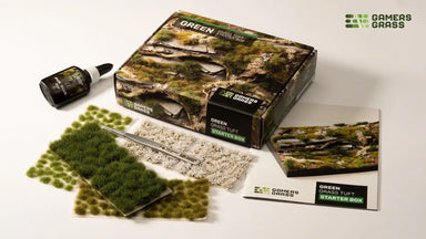 Gamers Grass | Green Grass Tuft Starter Box | GGSB-GRE | Basing Box