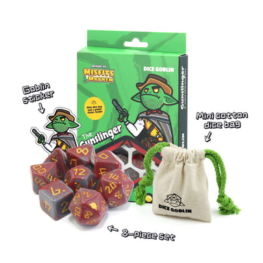 Dice Goblin | The Gunslinger | Polyhedral Dice | Dice Goblin | Miniature Kingdoms