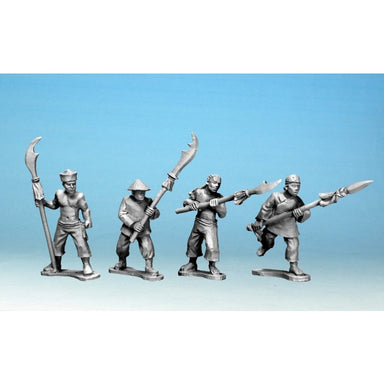 Crusader Miniatures | Boxers with Pole Arms 1 One | 28mm Metal Blister Pack