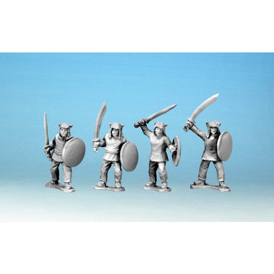 Crusader Miniatures | Boxer Tiger Men with Sword and Shields | 28mm Metal Blister Pack