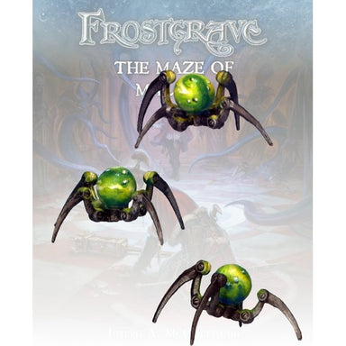 Frostgrave Monsters | Glass Spiders | 28mm Metal Blister Pack