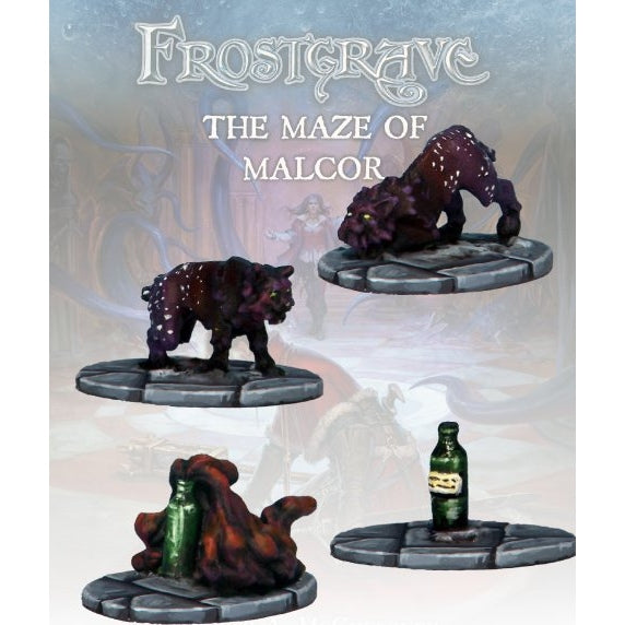 Frostgrave Monsters | Phase Cats and Bloodwaves | 28mm Metal Blister Pack