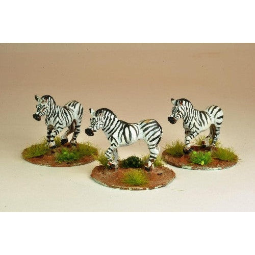 North Star Miniatures | Africa | Zebras | 28mm Metal Blister Pack