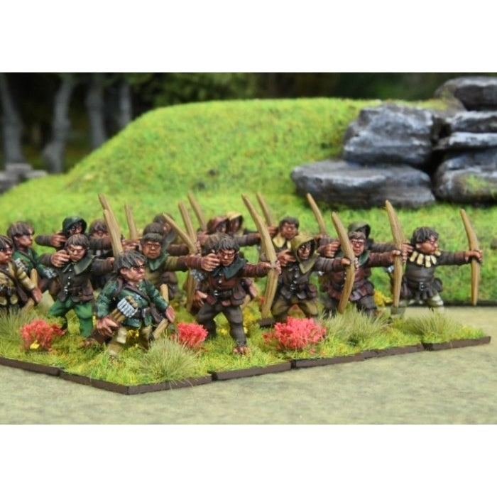 Oathmark | Hafling Halfling Archers | 28mm Metal Blister Pack | North Star Games | Miniature Kingdoms