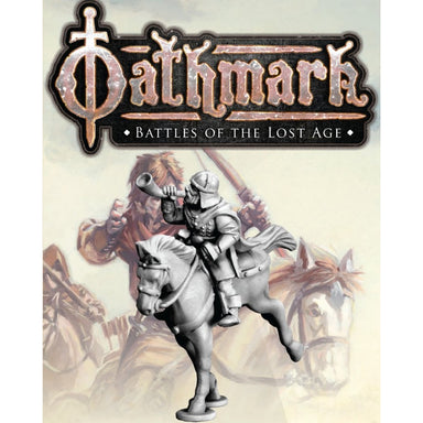 Oathmark | Human Musicain Mounted | 28mm Metal Blister Pack | North Star Games | Miniature Kingdoms