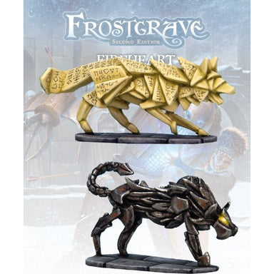 Frostgrave Monsters | Blade Dog and Contruct Hound | 28mm Metal Blister Pack