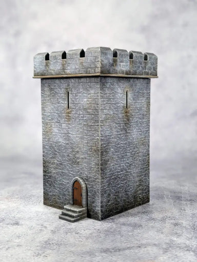 Tabletop Workshop | Square Fortified Castle Tower | 28mm Plastic Terrain