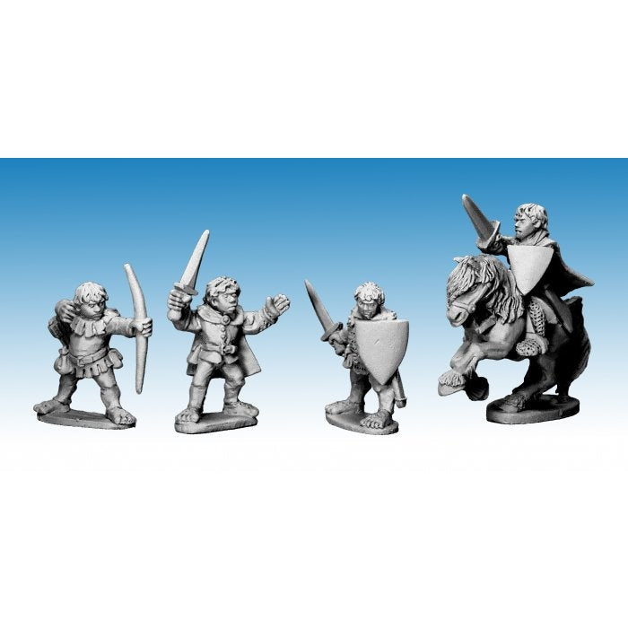 Copplestone Castings | Halfling Heroes | 28mm Metal Blister Pack | North Star Games | Miniature Kingdoms