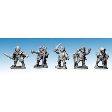 Copplestone Castings | Halfling Adventurers | 28mm Metal Blister Pack | North Star Games | Miniature Kingdoms