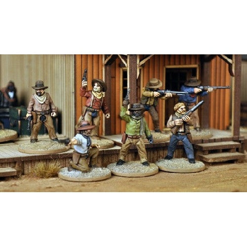 Dead Man's Hand | DMH Redux Cowboys | 28mm Metal Unit | North Star Games | Miniature Kingdoms