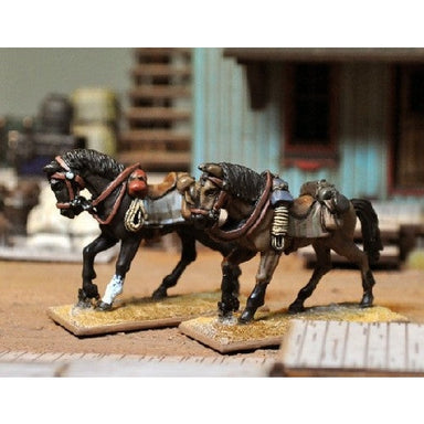 Dead Man's Hand | Animal Riderless Horses | 28mm Metal Blister Pack | North Star Games | Miniature Kingdoms