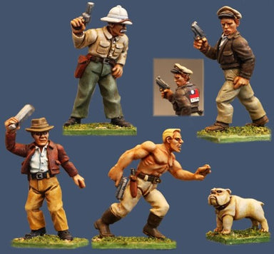 Pulp Figures | Rugged Heroes | 28mm Metal Blister Pack