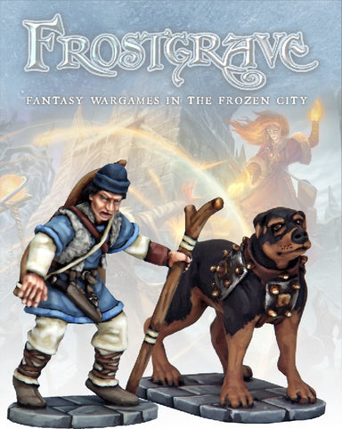 Frostgrave | Tracker & Warhound | 28mm Metal Blister Pack