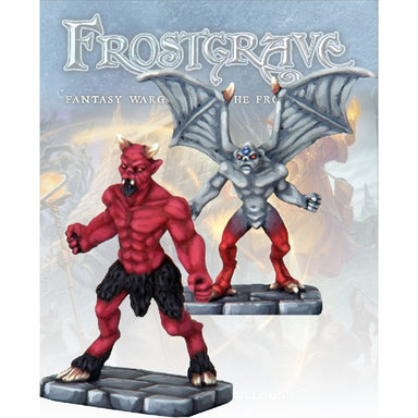 Frostgrave Monsters | Imp Demon and Minor Demon | 28mm Metal Blister Pack