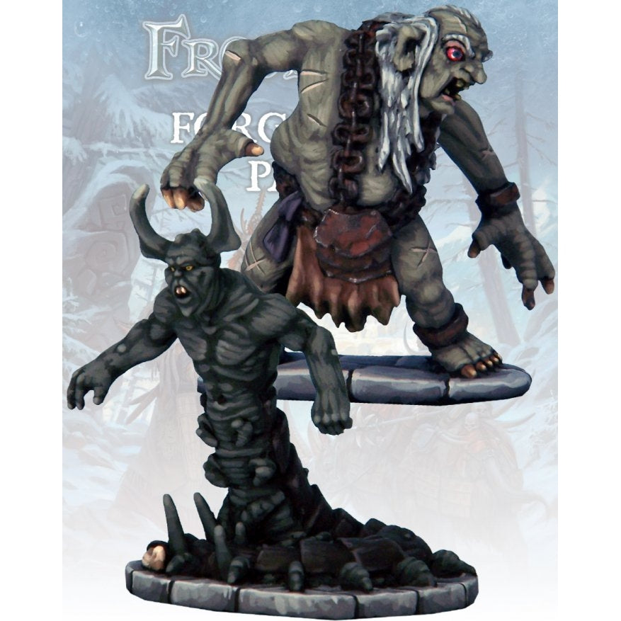 Frostgrave Monsters | Chilopendra and Failing Wretch | 28mm Metal Blister Pack