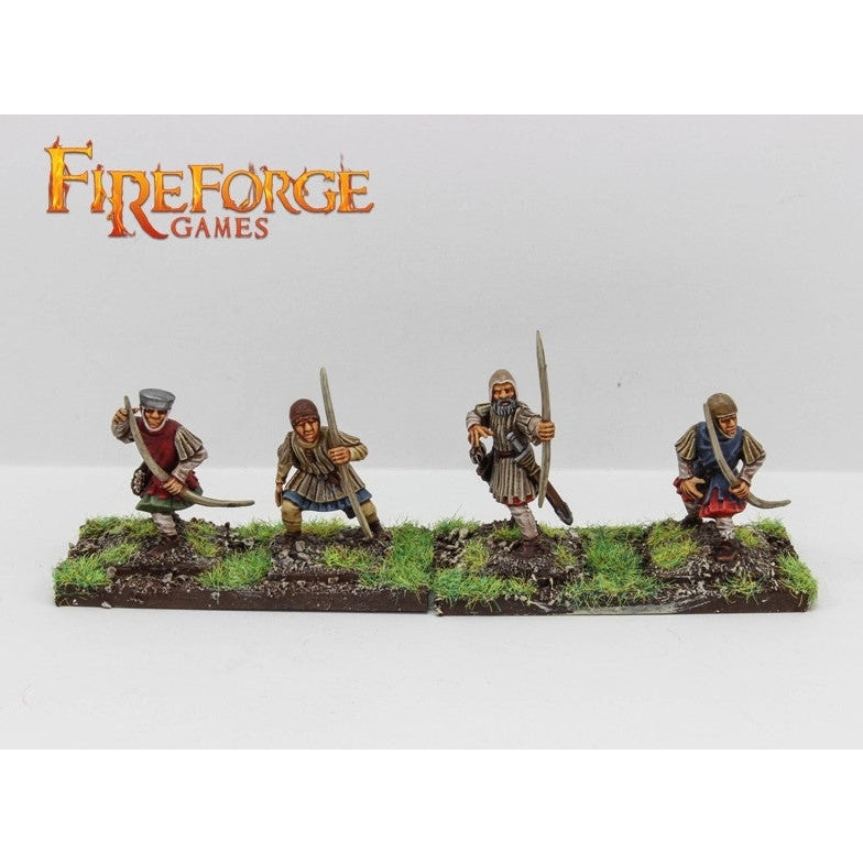 Fireforge | Western Armies Medieval Archers | 28mm Plastic Unit | North Star Games | Miniature Kingdoms