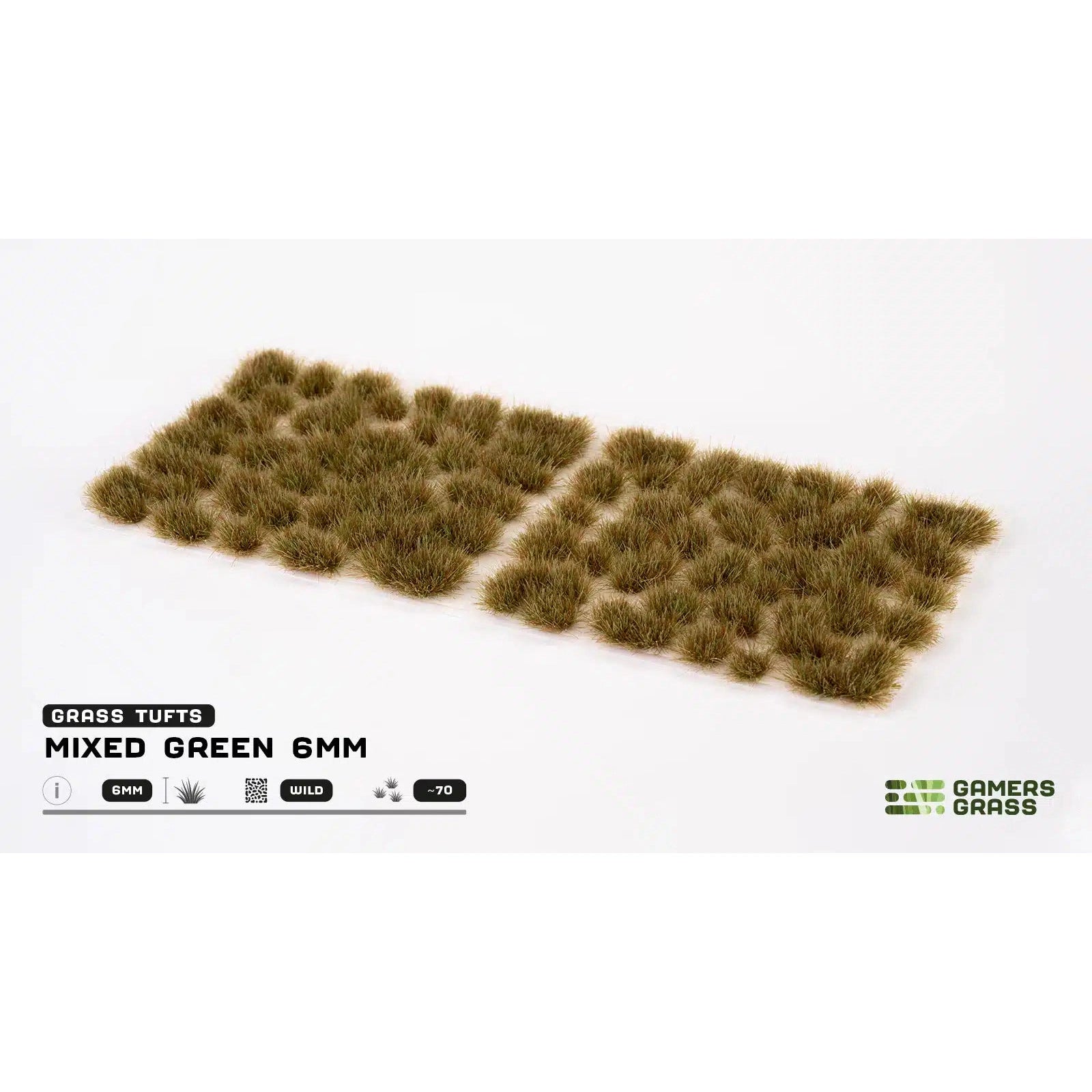 Gamers Grass | Scenics Wild Mixed Green Six mm | Basing Tufts | GG6-MG