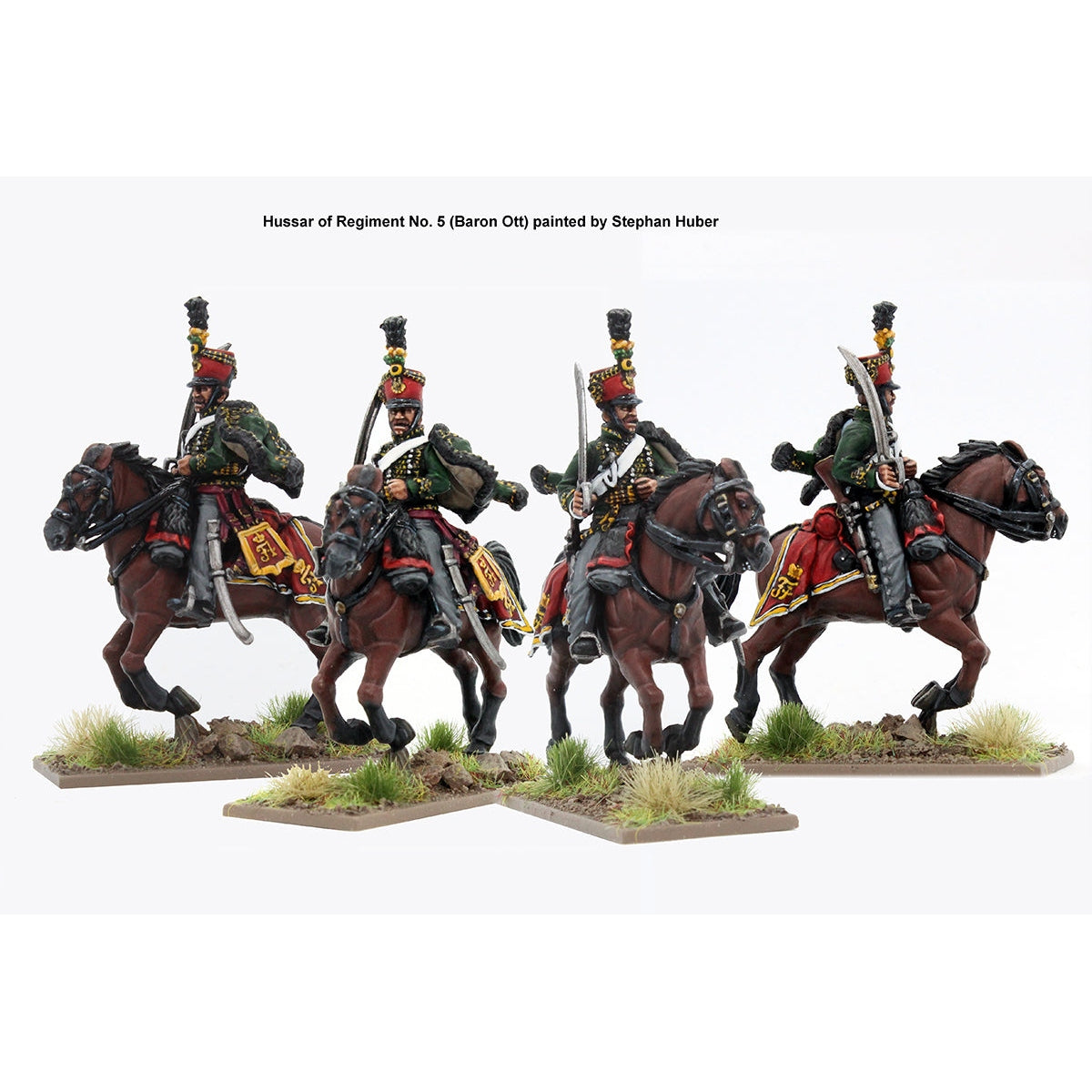 Perry Miniatures | Napoleonic Wars Austrian Hussars 1805-1815 | 28mm Plastic Unit | North Star Games | Miniature Kingdoms