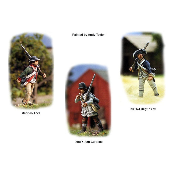 Perry Miniatures | AWI Continental Infantry 1776-1783 | 28mm Plastic Unit | North Star Games | Miniature Kingdoms