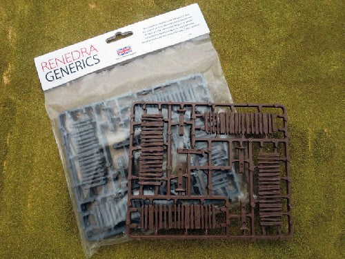 Renedra | Terrain Palisade Fencing | 28mm Plastic Terrain | North Star Games | Miniature Kingdoms