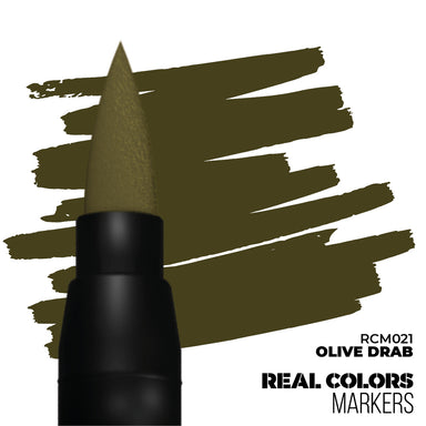 Ak Interactive | Real Color | Acrylic Marker Olive Drab