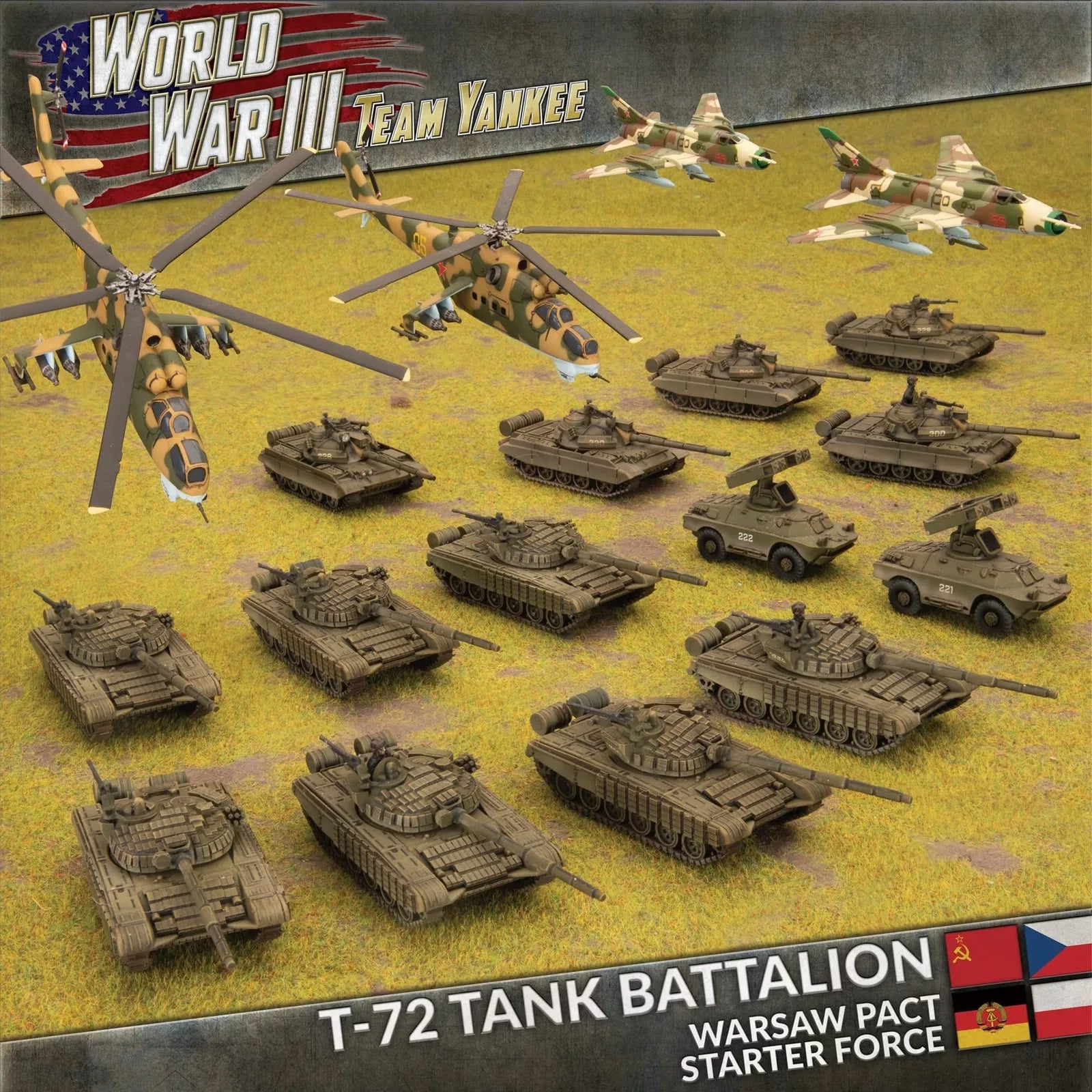 Team Yankee | Warsaw Pact | Warsaw Pact Starter Force T-72M Tank Battalion | 15mm Plastic Starter | Battlefront | Miniature Kingdoms