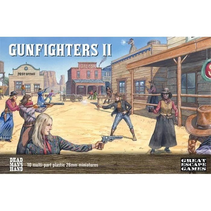 Dead Man's Hand | Gunfighters 2 Female | 28mm Plastic Unit | North Star Games | Miniature Kingdoms