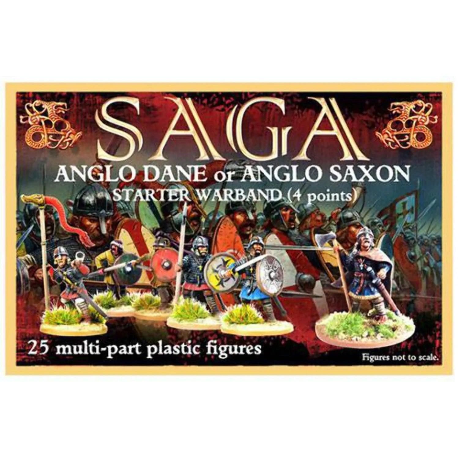 Gripping Beast | Dark Ages Saga Anglo Saxon / Anglo Dane Starter Army | 28mm Plastic Starter | North Star Games | Miniature Kingdoms