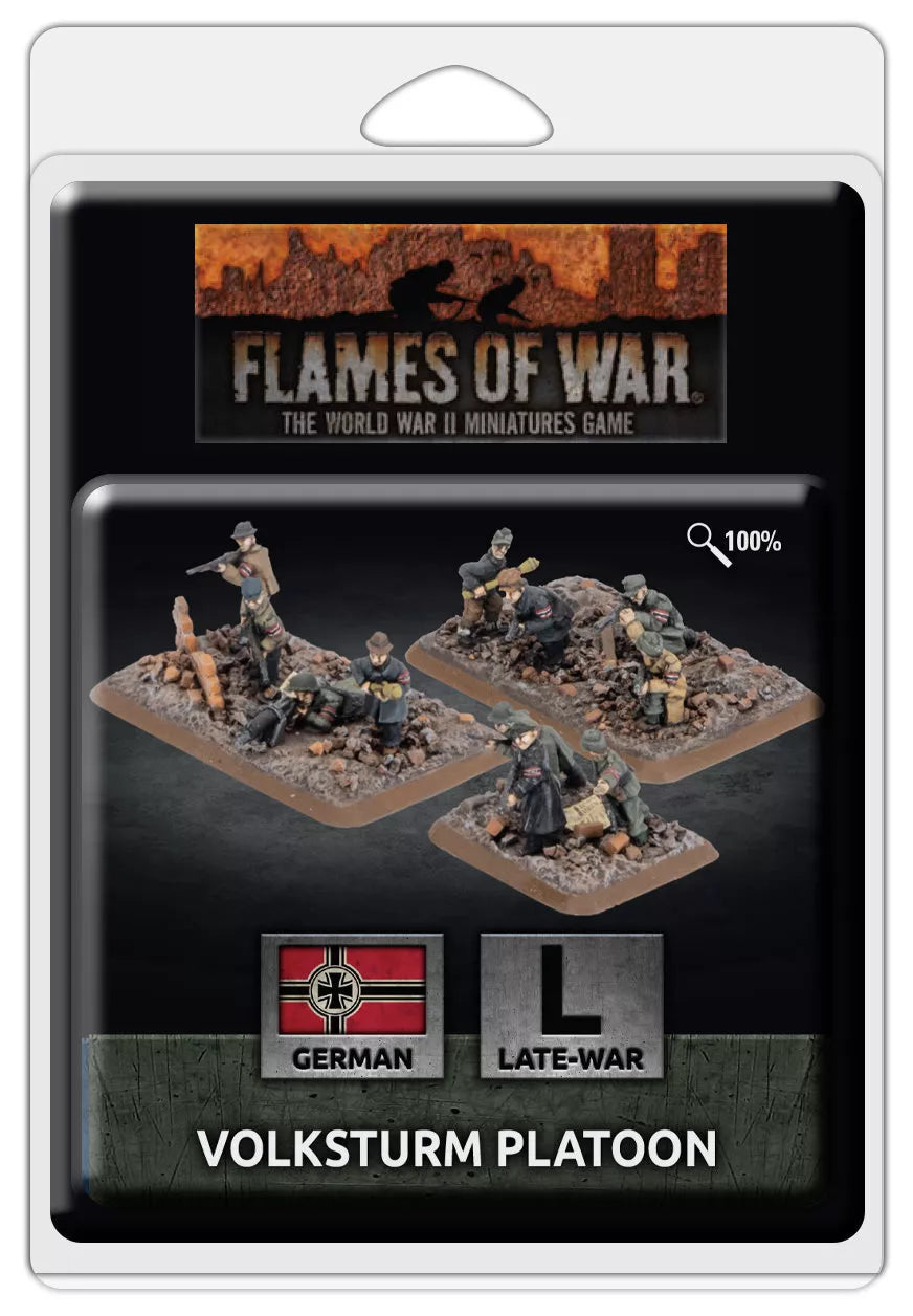 Flames Of War | German | Volksturm Platoon | 15mm Plastic Blister Pack