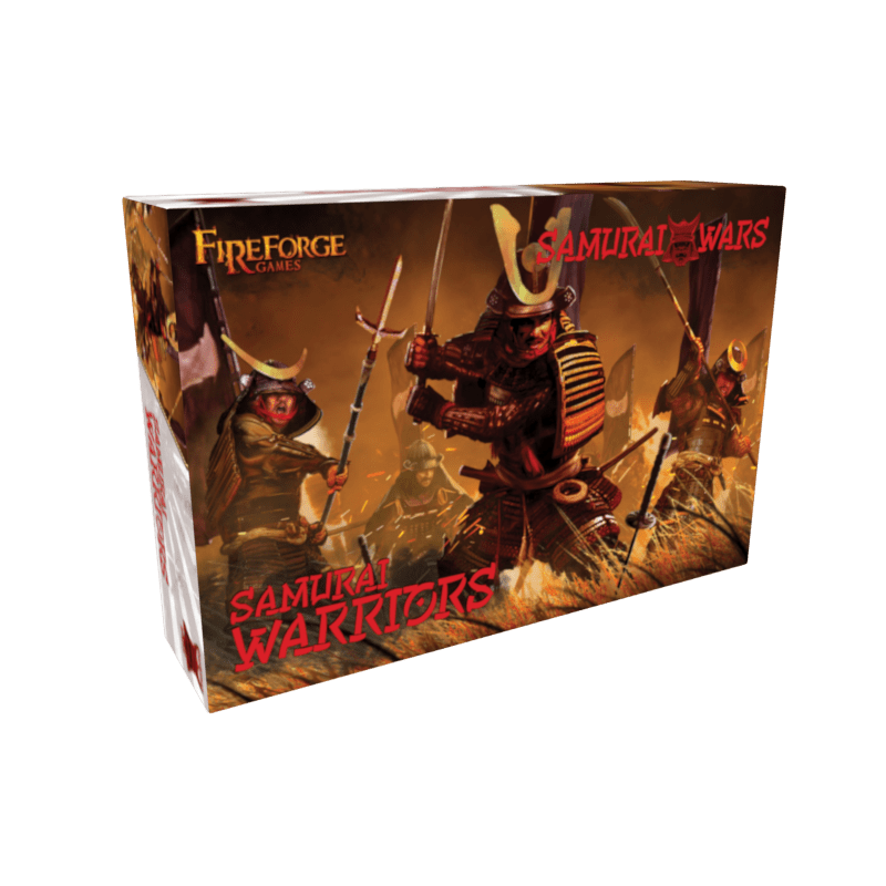 Fireforge | Samurai Wars Samurai Warriors | 28mm Plastic Unit | North Star Games | Miniature Kingdoms