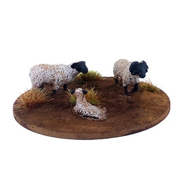 Dead Man's Hand | Flock Of Sheep | 28mm Metal Blister Pack | North Star Games | Miniature Kingdoms