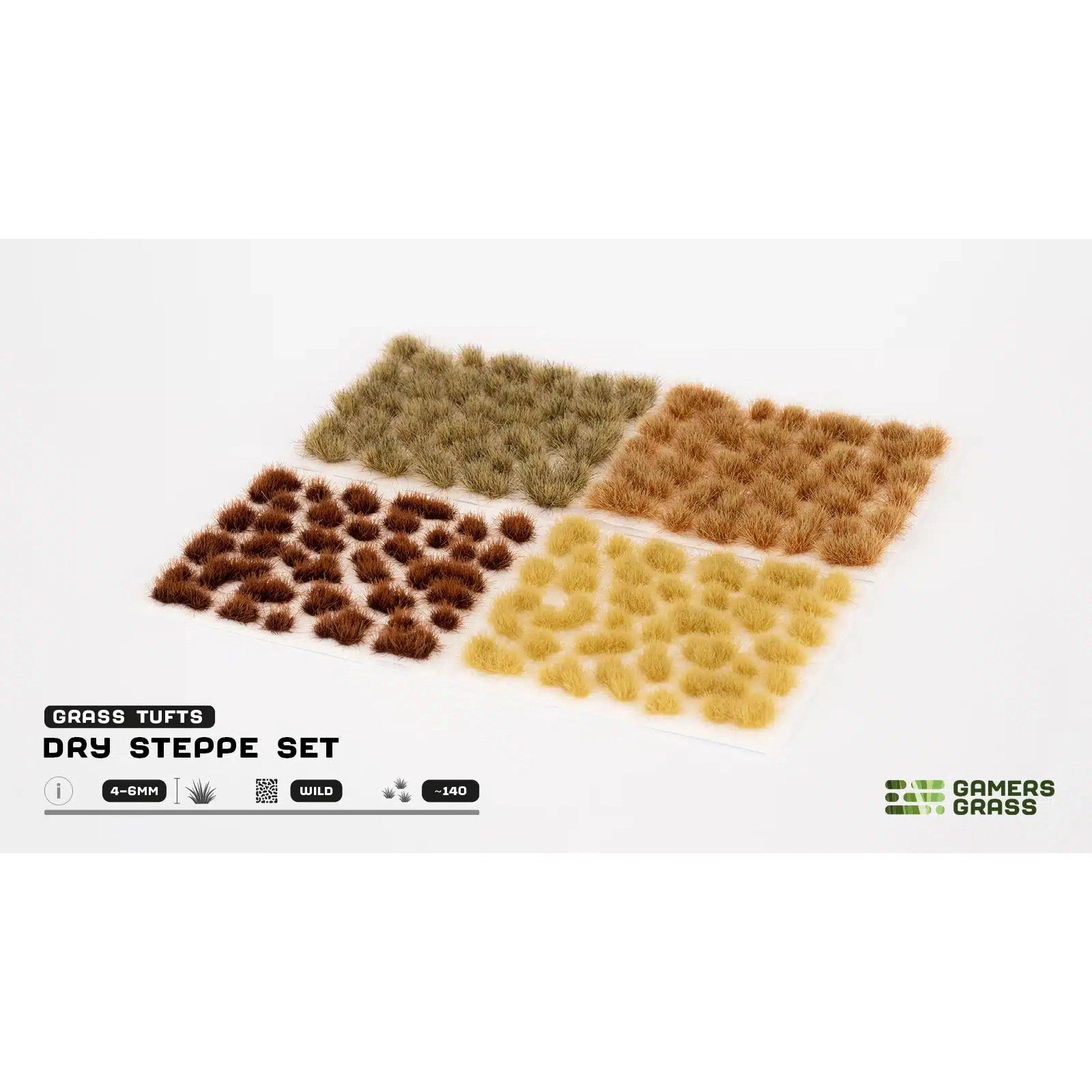 Gamers Grass | Scenics Wild Dry Steppe Set | Basing Tufts | GGSET-DS