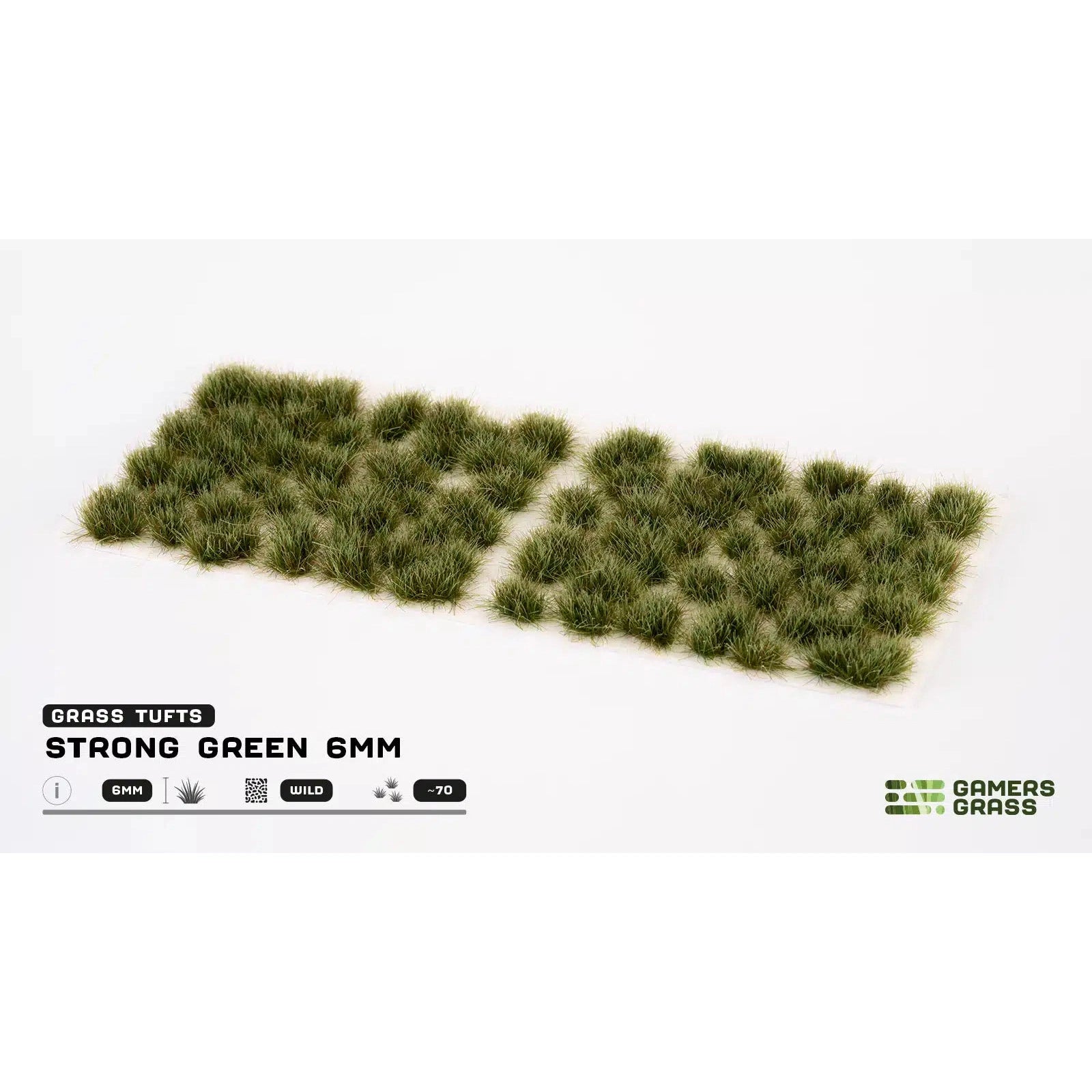 Gamers Grass | Scenics Wild Strong Green Six mm | Basing Tufts | GG6-SG