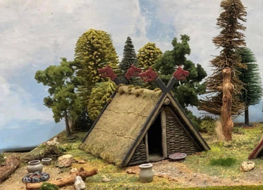 Renedra | Building Viking House | 28mm Plastic Terrain | North Star Games | Miniature Kingdoms