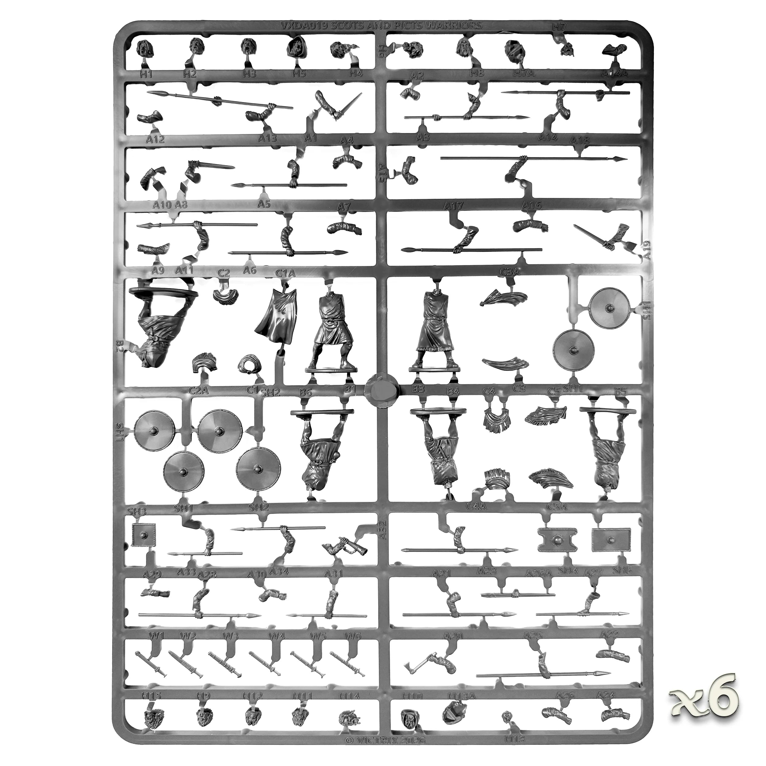 Victrix | Pillage Scots and Picts Warriors | 28mm One Sprue X42