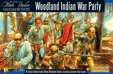 Black Powder | AWI Woodland Indian War Party | 28mm Metal Unit