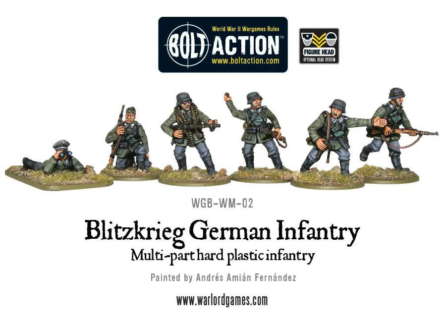 Bolt Action | German Blitzkrieg Infantry | 28mm Plastic Unit