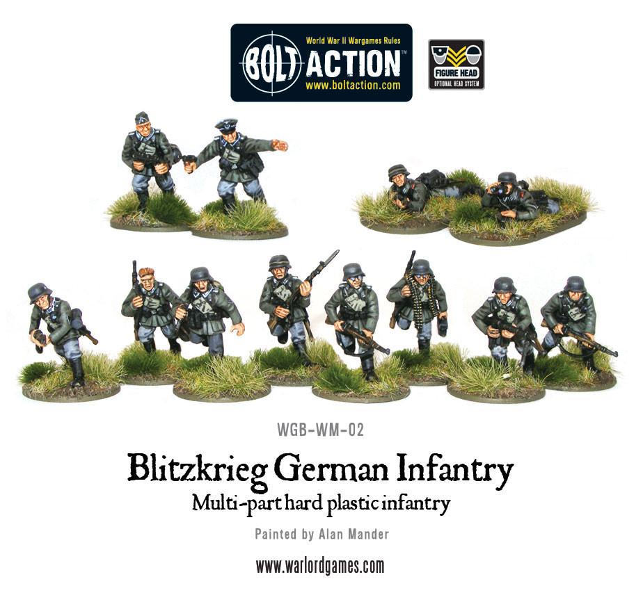 Bolt Action | German Blitzkrieg Infantry | 28mm Plastic Unit