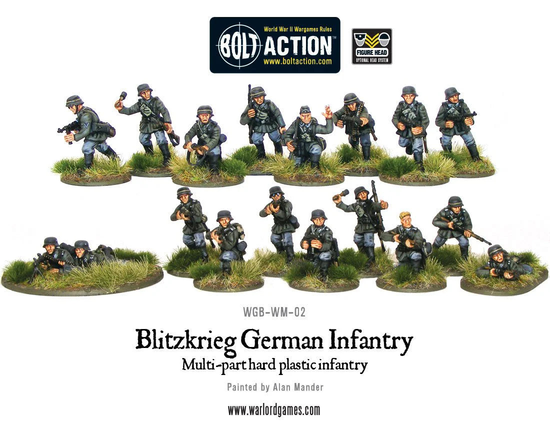 Bolt Action | German Blitzkrieg Infantry | 28mm Plastic Unit