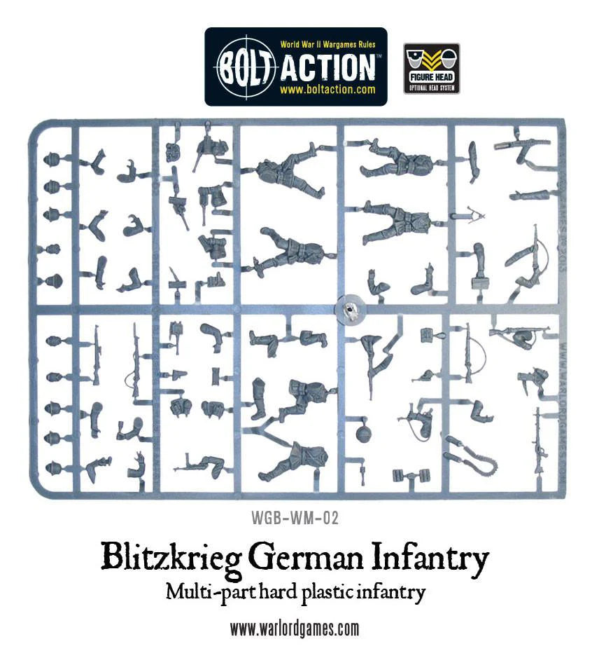 Bolt Action | German Blitzkrieg Infantry | 28mm Plastic Unit