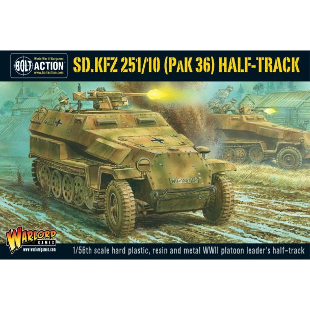 Bolt Action | German | SD.KFZ 251/10 Half Track Pak 36 | 28mm Plastic