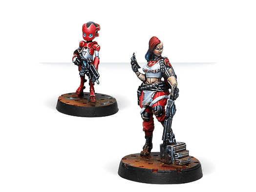 Infinity | Nomads Zoe and Pi-Well Special Clockmakers Team | 28mm Metal Blister Pack